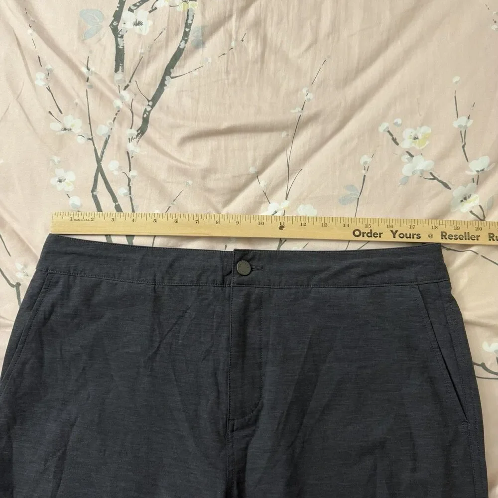 Faherty All Day Shorts Mens 35 Gray Hybrid Stretch Performance 7” Inseam MSC0003